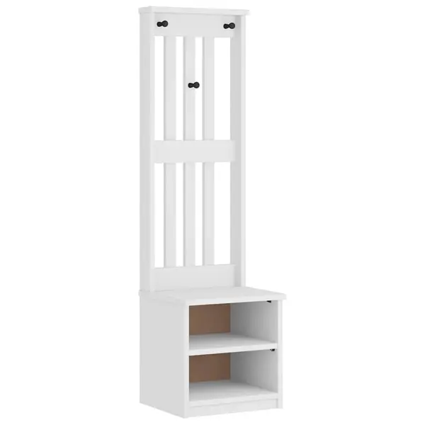 Gossi arborele „sandens” alb 45x40x159,5 cm lemn masiv de pin