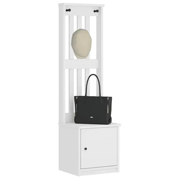 Gossi arborele „sandens” alb 45x40x159,5 cm lemn masiv de pin