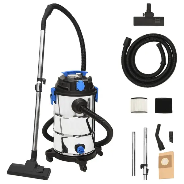 Gossi aspirator cu aspirare umeda si uscata, 1200 w, argintiu, 30 l