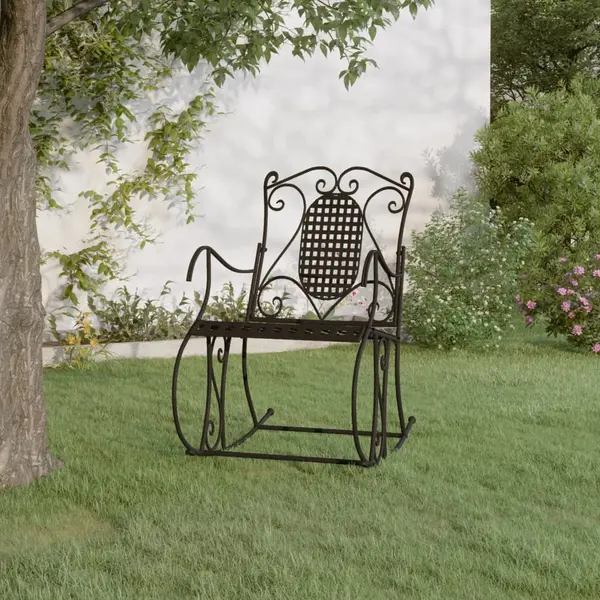 Gossi banca balansoar, negru, 84 cm, otel
