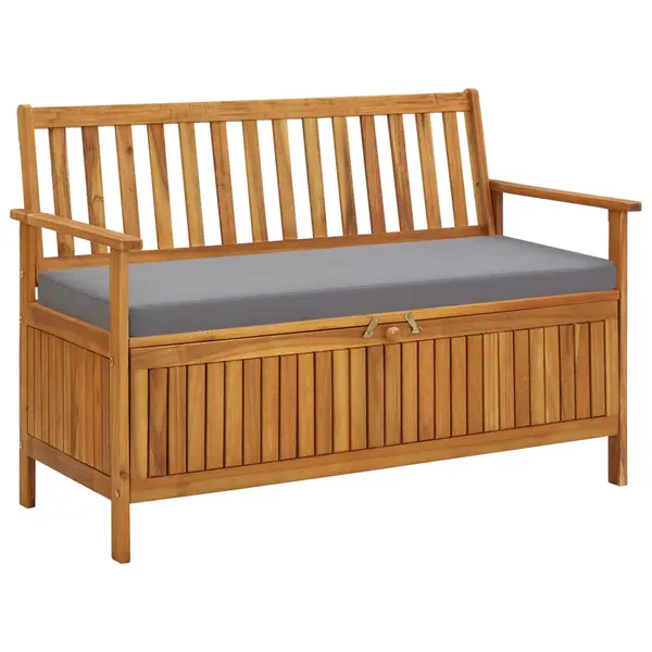 Gossi banca de depozitare gradina, 120 cm, lemn masiv de acacia