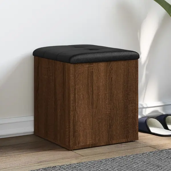 Gossi banca de depozitare, stejar maro, 42x42x45 cm, lemn prelucrat