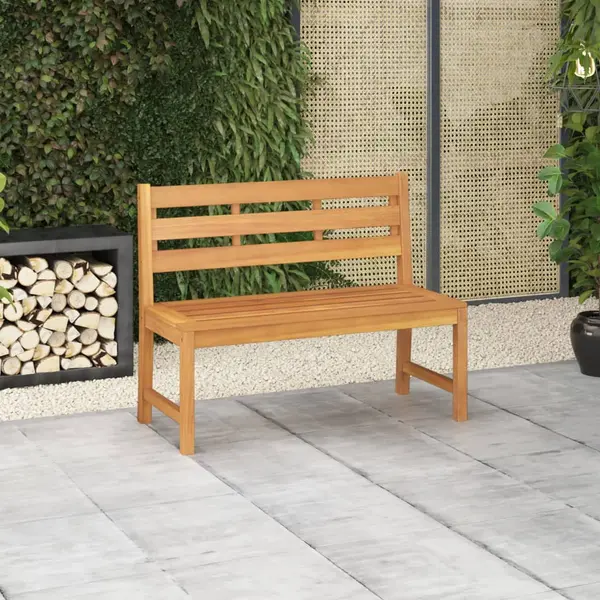 Gossi banca de gradina, 114 cm, lemn masiv de tec