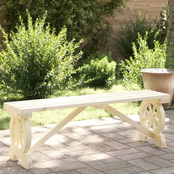 Gossi banca de gradina, 115 cm, lemn masiv de brad