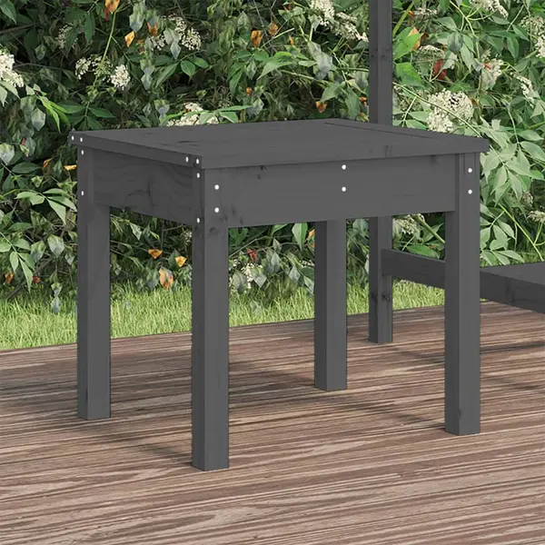 Gossi banca de gradina, gri, 50x44x45 cm, lemn masiv de pin