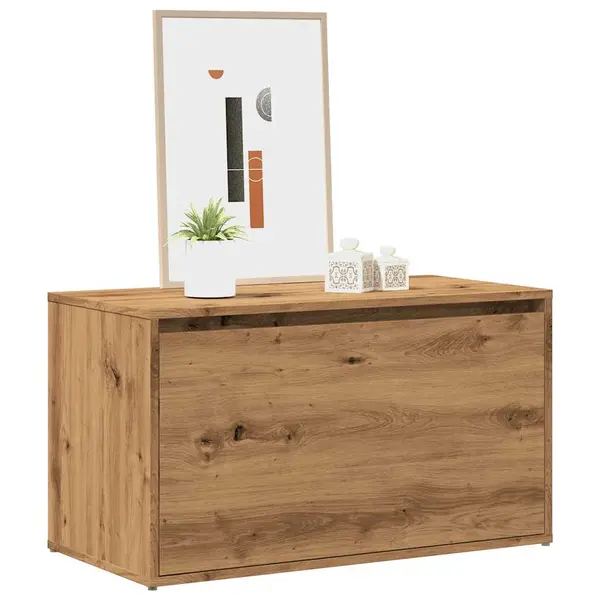 Gossi banca de hol, stejar artizanal, 80x40x45 cm, pal