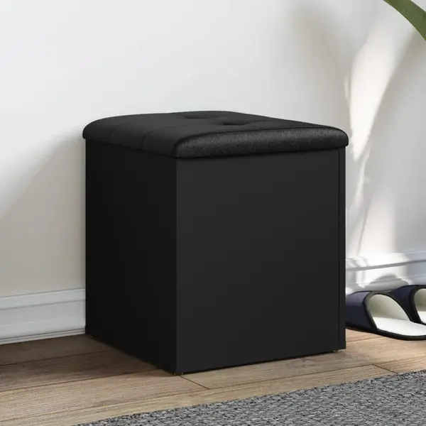 Gossi banca de pantofi, negru, 42x42x45 cm, lemn prelucrat