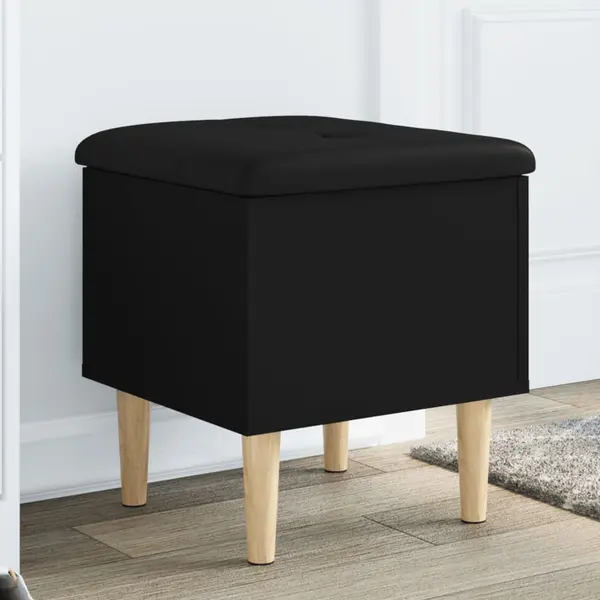 Gossi banca de pantofi, negru, 42x42x46 cm, lemn prelucrat