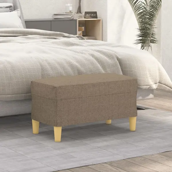 Gossi banca, gri taupe, 70x35x41 cm, textil