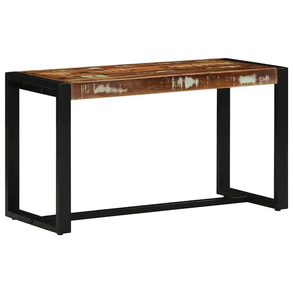 Gossi banca multicolora 80x35x45 cm lemn masiv recuperat