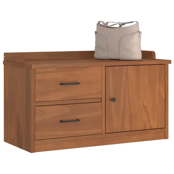 Gossi banca pentru hol „sandnes” 87x40x50 cm din lemn masiv de pin