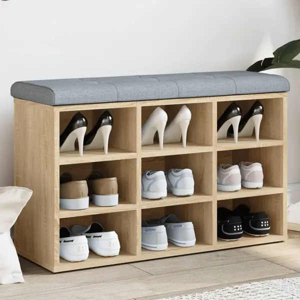 Gossi banca pentru pantofi stejar sonoma 82x32x50 cm lemn prelucrat