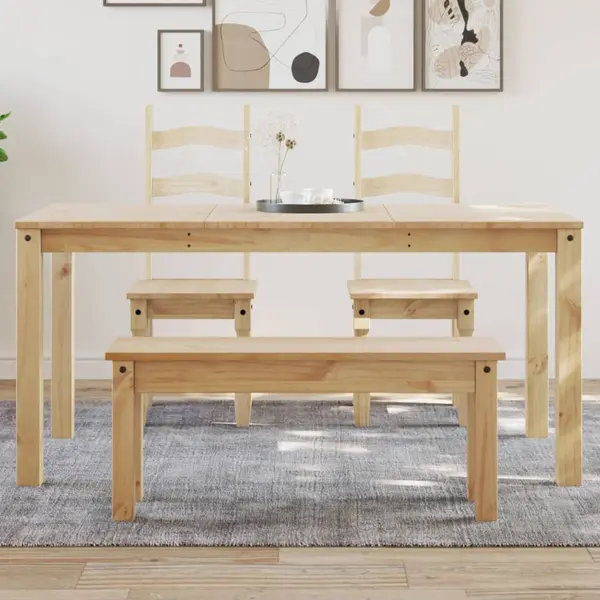Gossi bancheta de bucatarie „panama”, 160x80x75 cm, lemn masiv pin