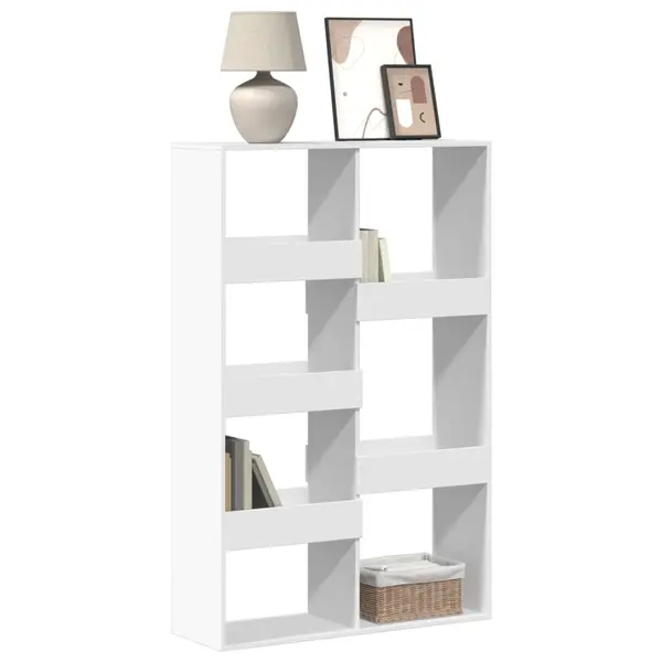 Gossi biblioteca, alb, 100x33x155,5 cm, lemn prelucrat