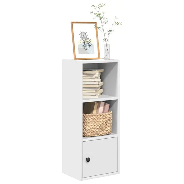Gossi biblioteca, alb, 31x24x77 cm, lemn prelucrat