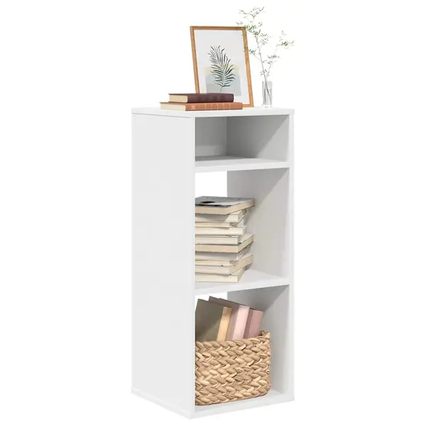 Gossi biblioteca, alb, 34x31x80 cm, lemn prelucrat