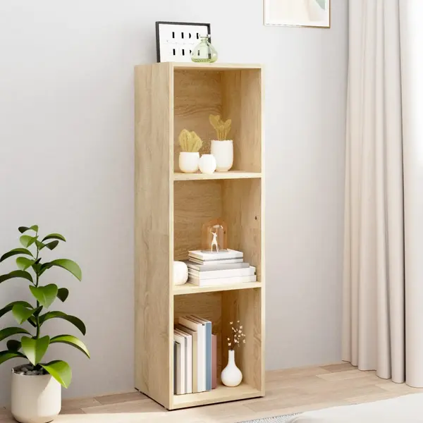 Gossi biblioteca/comoda tv, stejar sonoma, 36 x 30 x 114 cm, pal