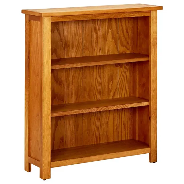 Gossi biblioteca cu 3 rafturi, 70 x 22,5 x 82 cm, lemn masiv stejar