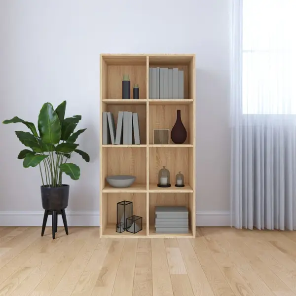 Gossi biblioteca/dulap, stejar sonoma, 66x30x130 cm, lemn prelucrat