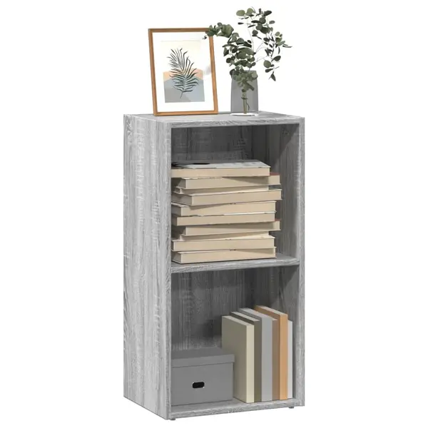 Gossi biblioteca, gri sonoma, 40x30x77 cm, lemn prelucrat