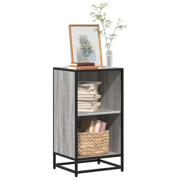 Gossi biblioteca, gri sonoma, 40x35x76 cm, lemn prelucrat