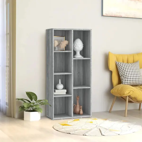 Gossi biblioteca, gri sonoma, 50x25x106 cm
