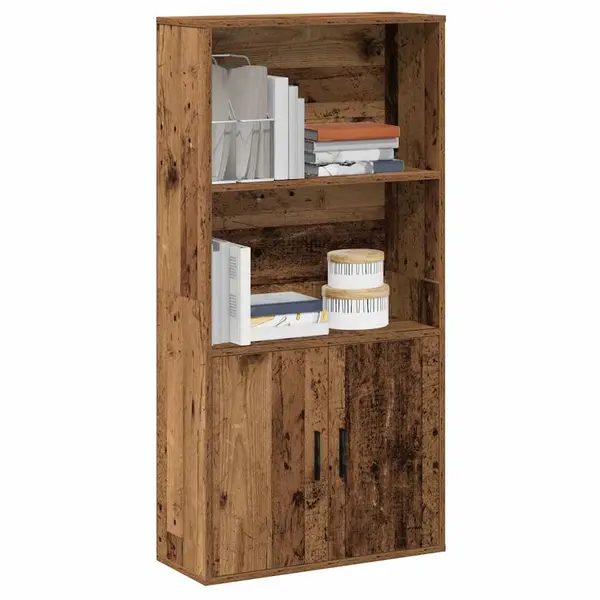Gossi biblioteca, lemn vechi, 60x24x120 cm, lemn prelucrat