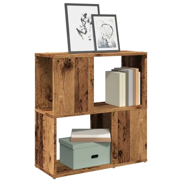 Gossi biblioteca, lemn vechi, 60x24x63 cm, lemn prelucrat