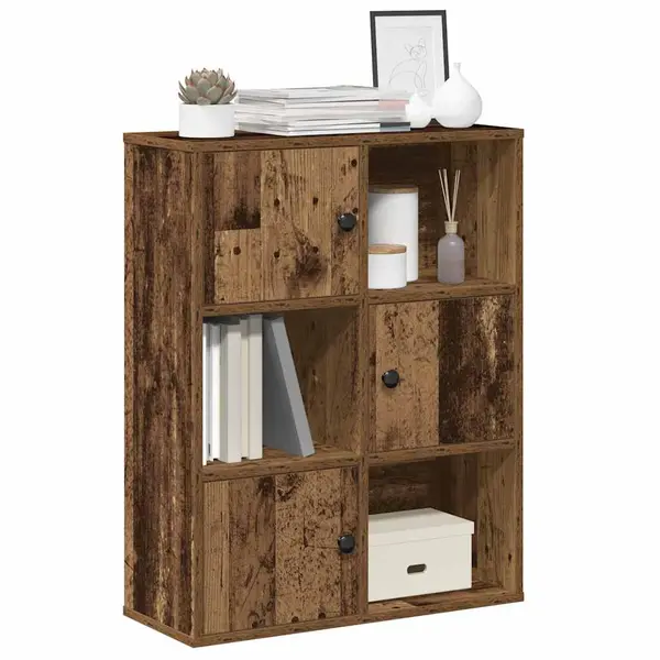 Gossi biblioteca, lemn vechi, 60x24x76,5 cm, lemn prelucrat