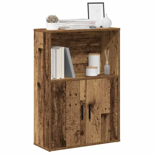 Gossi biblioteca, lemn vechi, 60x24x85 cm, lemn prelucrat
