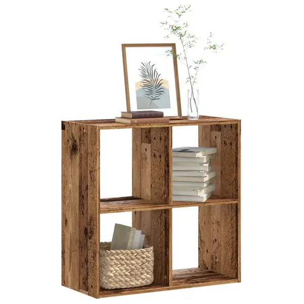 Gossi biblioteca, lemn vechi, 68,5x32x68,5 cm, lemn prelucrat