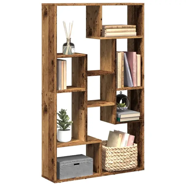 Gossi biblioteca, lemn vechi, 72x20x120 cm, lemn prelucrat