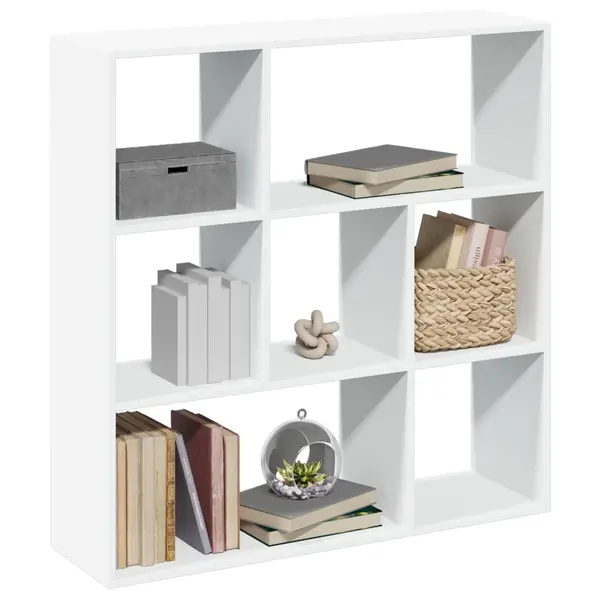 Gossi biblioteca/separator camera alb 102x29x103,5 cm lemn prelucrat