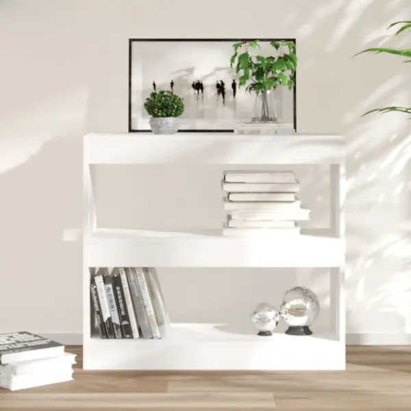 Gossi biblioteca/separator camera, alb, 80x30x72 cm