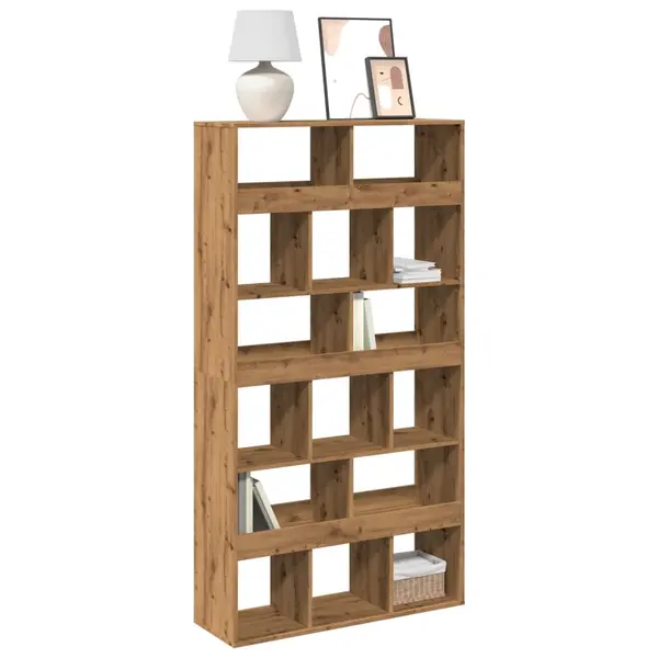 Gossi biblioteca, stejar artizanal, 100x33x187,5 cm, lemn prelucrat