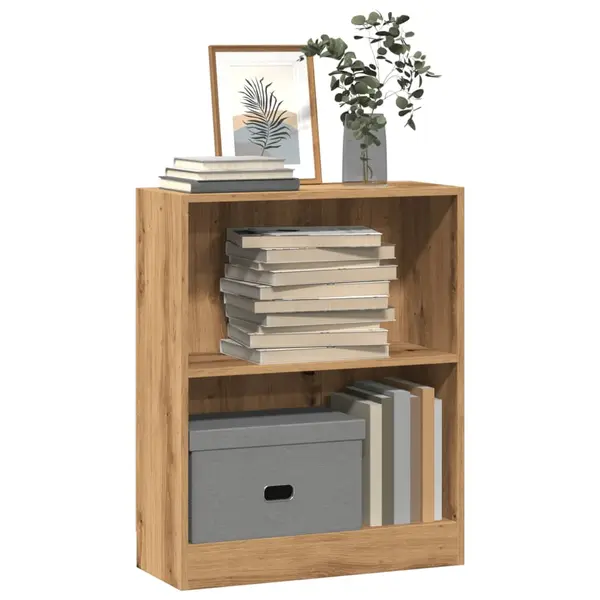 Gossi biblioteca, stejar artizanal, 60x24x76cm, lemn prelucrat
