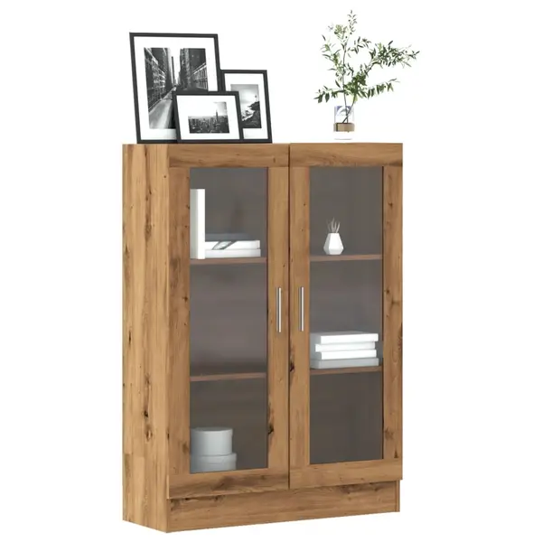 Gossi biblioteca, stejar artizanal, 82,5x30,5x115 cm, lemn prelucrat