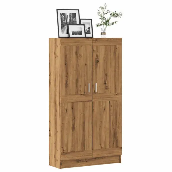 Gossi biblioteca, stejar artizanal, 82,5x30,5x150 cm, lemn prelucrat