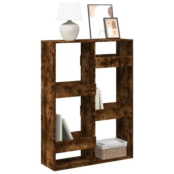 Gossi biblioteca, stejar fumuriu, 100x33x135 cm, lemn prelucrat