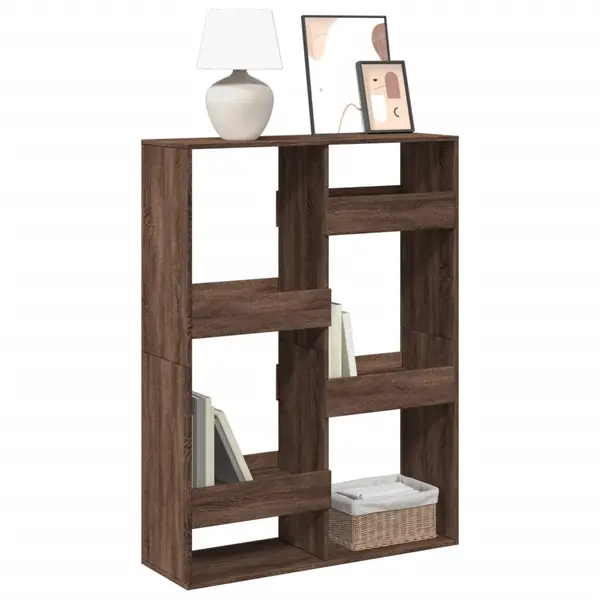 Gossi biblioteca, stejar maro, 100x33x135 cm, lemn prelucrat