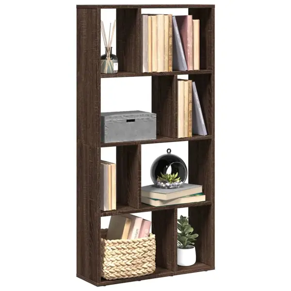 Gossi biblioteca, stejar maro, 60x20x120 cm, lemn prelucrat