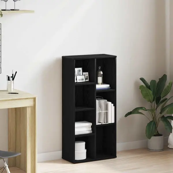 Gossi biblioteca, stejar negru, 50x25x104 cm, lemn prelucrat