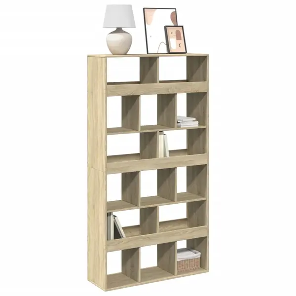 Gossi biblioteca, stejar sonoma, 100x33x187,5 cm, lemn prelucrat