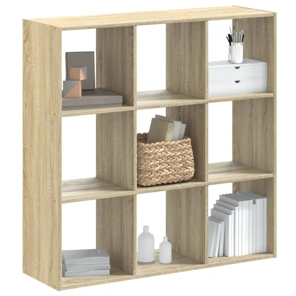 Gossi biblioteca, stejar sonoma, 102x32x102 cm, lemn prelucrat