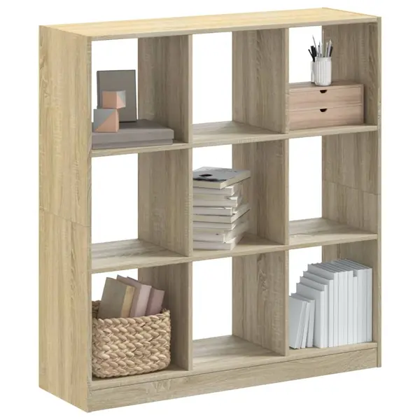 Gossi biblioteca, stejar sonoma, 102x32x108 cm, lemn prelucrat