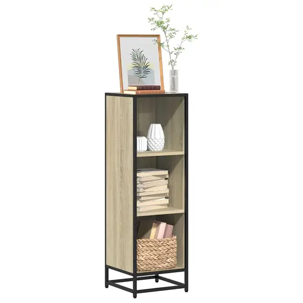 Gossi biblioteca, stejar sonoma,33,5x33x107,5 cm, pal