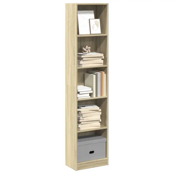 Gossi biblioteca, stejar sonoma, 40x24x176 cm, lemn prelucrat