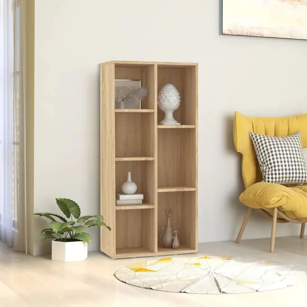 Gossi biblioteca, stejar sonoma, 50x25x106 cm, lemn prelucrat