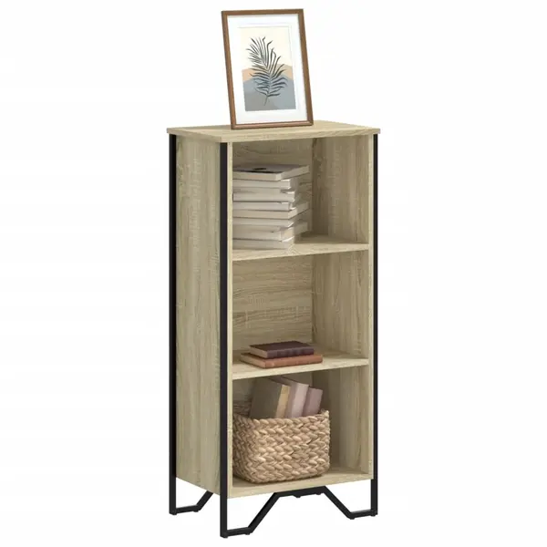 Gossi biblioteca, stejar sonoma, 50x31x106 cm, lemn prelucrat