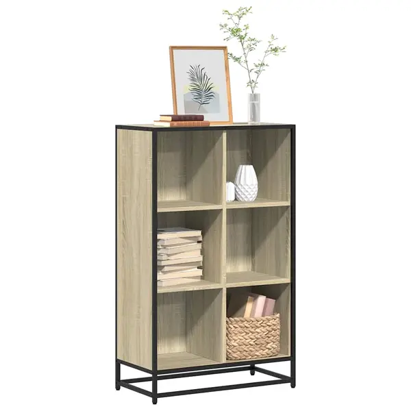 Gossi biblioteca, stejar sonoma, 65,5x33x107,5 cm, pal